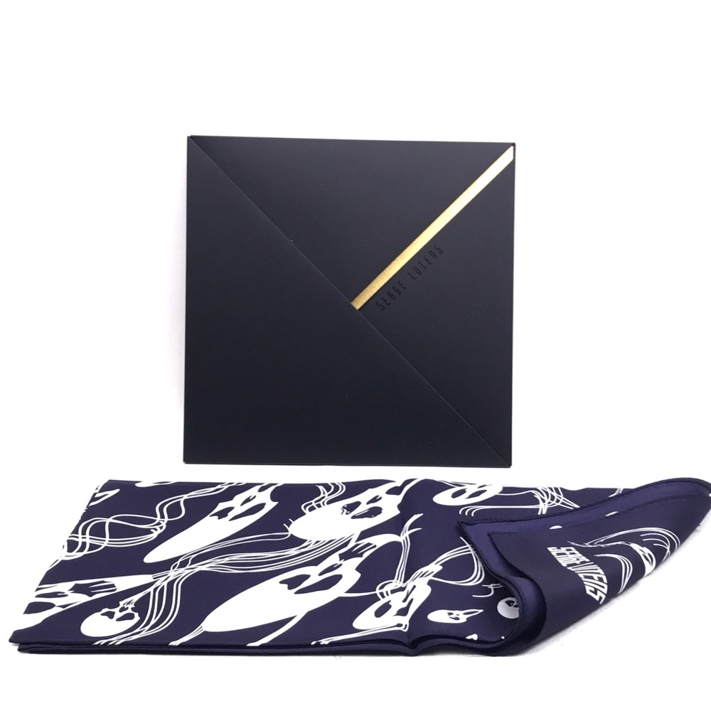 SERGE LUTENS Train Fantome Ghosts 100% Silk Scarf